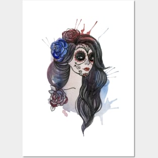 Catrina Skull Posters and Art